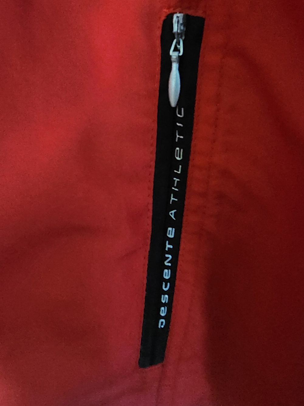 Descente Red Performance Zip Jacket with Black Trim - Picture 10 of 13